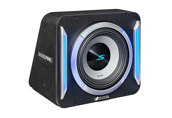 Alpine S2-SB10 – 10” PrismaLink® S-Series Preloaded Subwoofer Wedge Enclosure