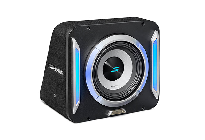 Alpine S2-SB8 – 8” PrismaLink™ S-Series Preloaded Subwoofer Wedge Enclosure