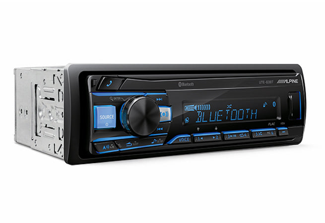 Alpine UTE-63BT – Single-DIN Shallow-Chassis Bluetooth® Digital Media Receiver