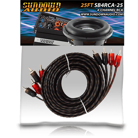 SB4-25 RCA - 4 Channel - 25 ft Standard