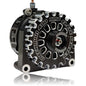 400 Amp Black Billet High Output Alternator for GM Truck / SUV with OEM STRETCH BELT