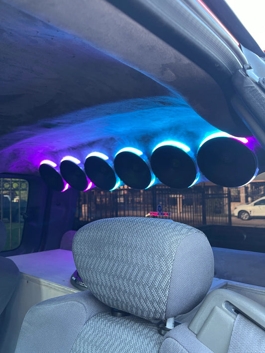 Slim Smart RGB LED 6.5" Speaker Rings V2 6PC.