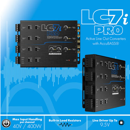 AudioControl LC7i PRO 6-Channel Line Output Converter With AccuBass & ACR-1 Remote - High-End Car Audio Processor