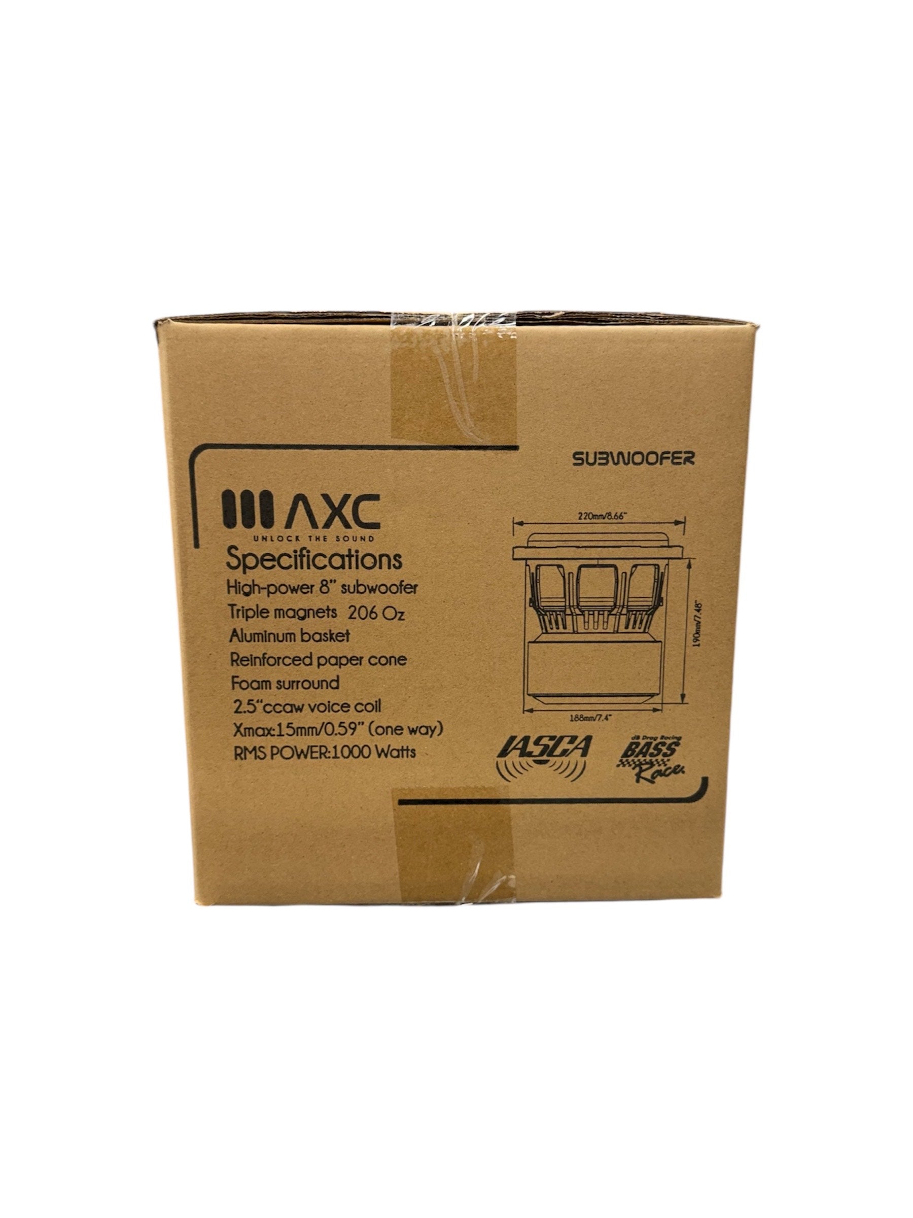 AUDIO CODE W8 8 INCH SUBWOOFER 1000W – Best Sound Car Audio