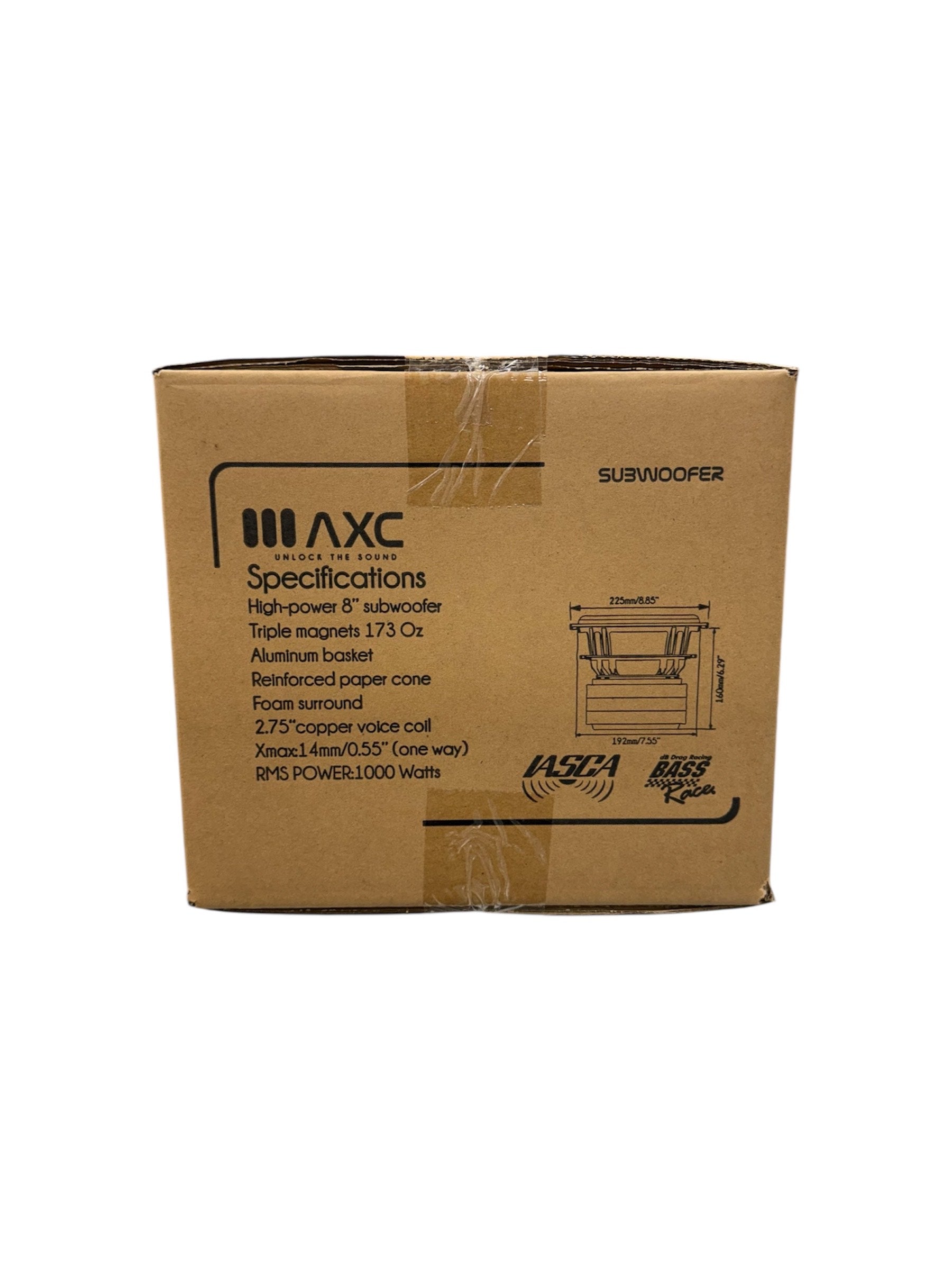 AUDIO CODE T8 8 INCH SUBWOOFER 1000W – Best Sound Car Audio