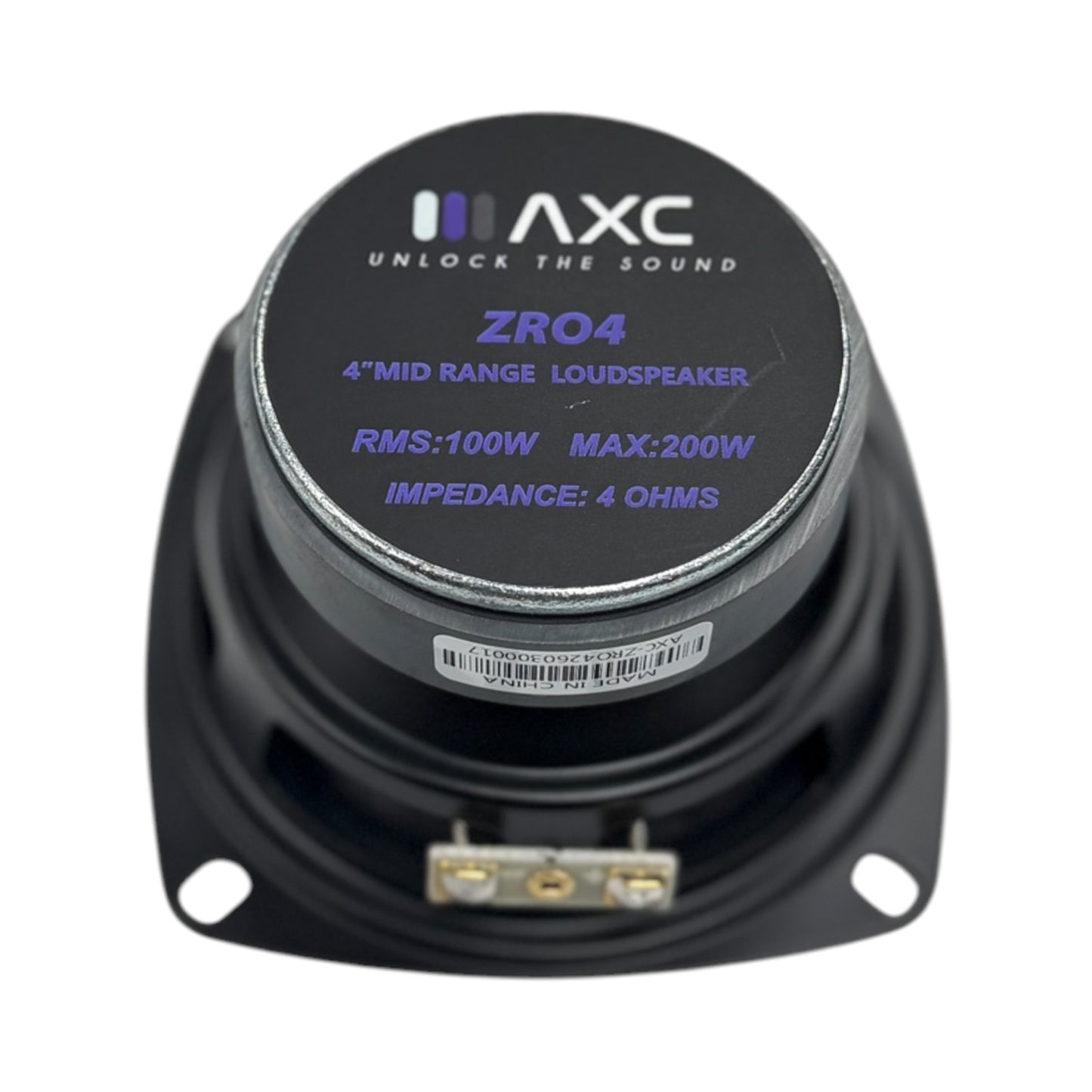 AXC ZRO4 4 INCH MIDRANGE SPEAKER (SINGLE)