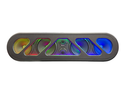 AXC ORACLE 65 4 SPEAKER AND 2 TWEETER SPEAKER RACK BUNDLE WITH BEAUTY PANEL AND RGB LIGHTS