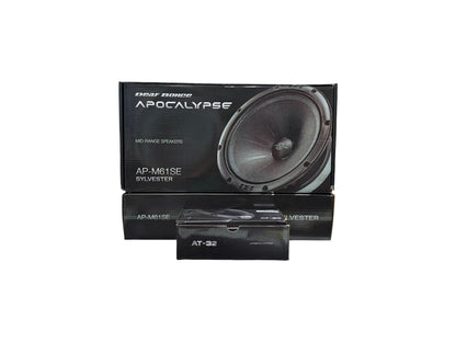 DEAF BONCE 61SE SYLVESTER 4 SPEAKER AND TWEETER SPEAKER RACK BUNDLE WITH BEAUTY PANEL AND RGB LIGHTS