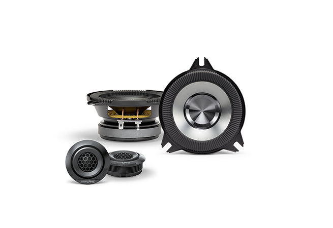 Alpine BRV-S40C – 4" BassRev™ Component 2-Way Speaker Set