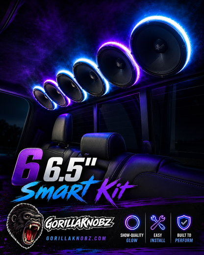 6.5" SMART RGB LED Speaker Rings – GorillaKnobz