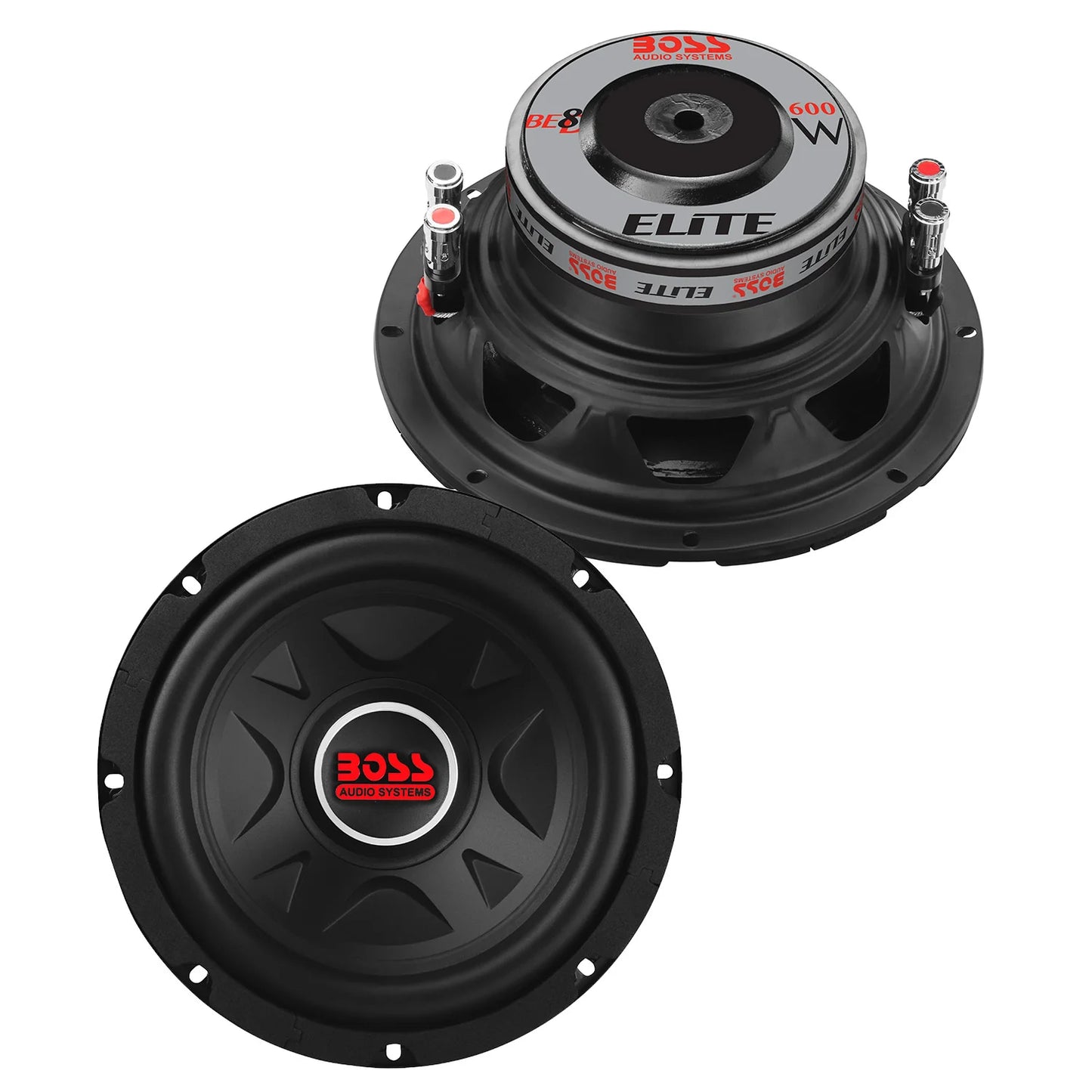 Elite - 8" Dual Voice Coil (4 Ohm) 600W Subwoofer. (Sold Single)-BE8D