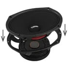 PROJECT360 6x9” High-Sensitivity Mid-High Loudspeaker - 300W RMS 4-Ohm - Rotating Recone Design For Quick Repair