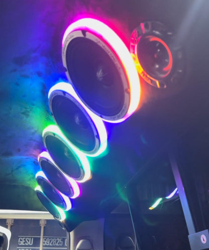 GORILLA KNOBZ SMART RBG 6.5 SPEAKER RINGS 4 6.5 SPEAKERS AND 2 TWEETERS